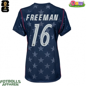 Förenta stater Alex Freeman #16 Bortatröja Kvinnor VM 2026 Kortärmad